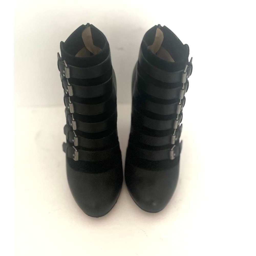 CHRISTIAN LOUBOUTIN PARIS BLACK ATTROUPA ANKLE BOOTS, SIZE EURO 36, - Picture 8 of 11